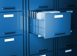 Szafka metalowa na dokumenty